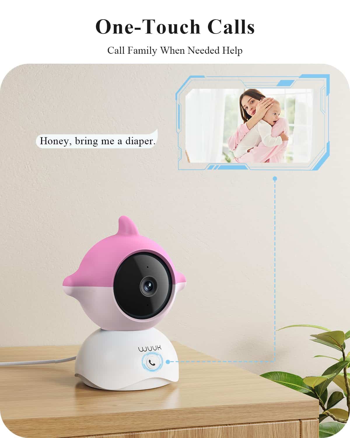 WUUK Monitor de Bebé de Video 2K, Monitor de Bebé de 5.5'' - Imagen 8