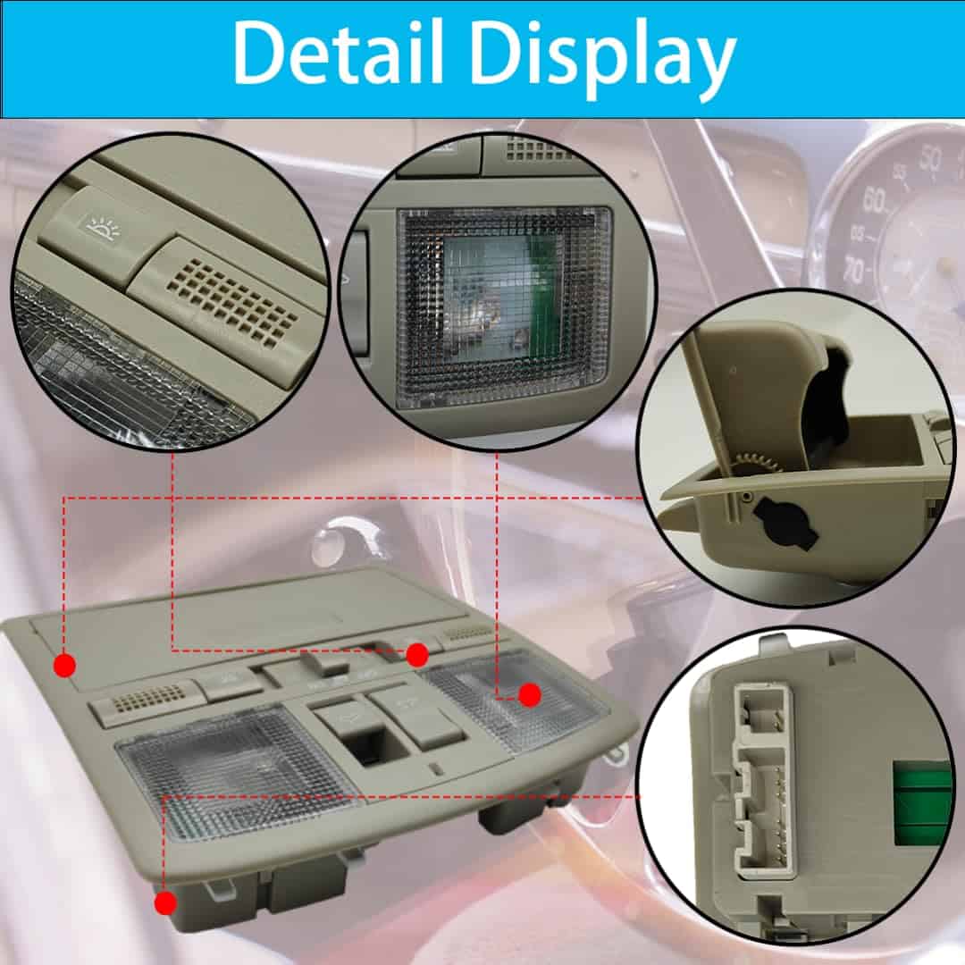 Lámpara de luz de lectura de mapa en consola interior - Imagen 5