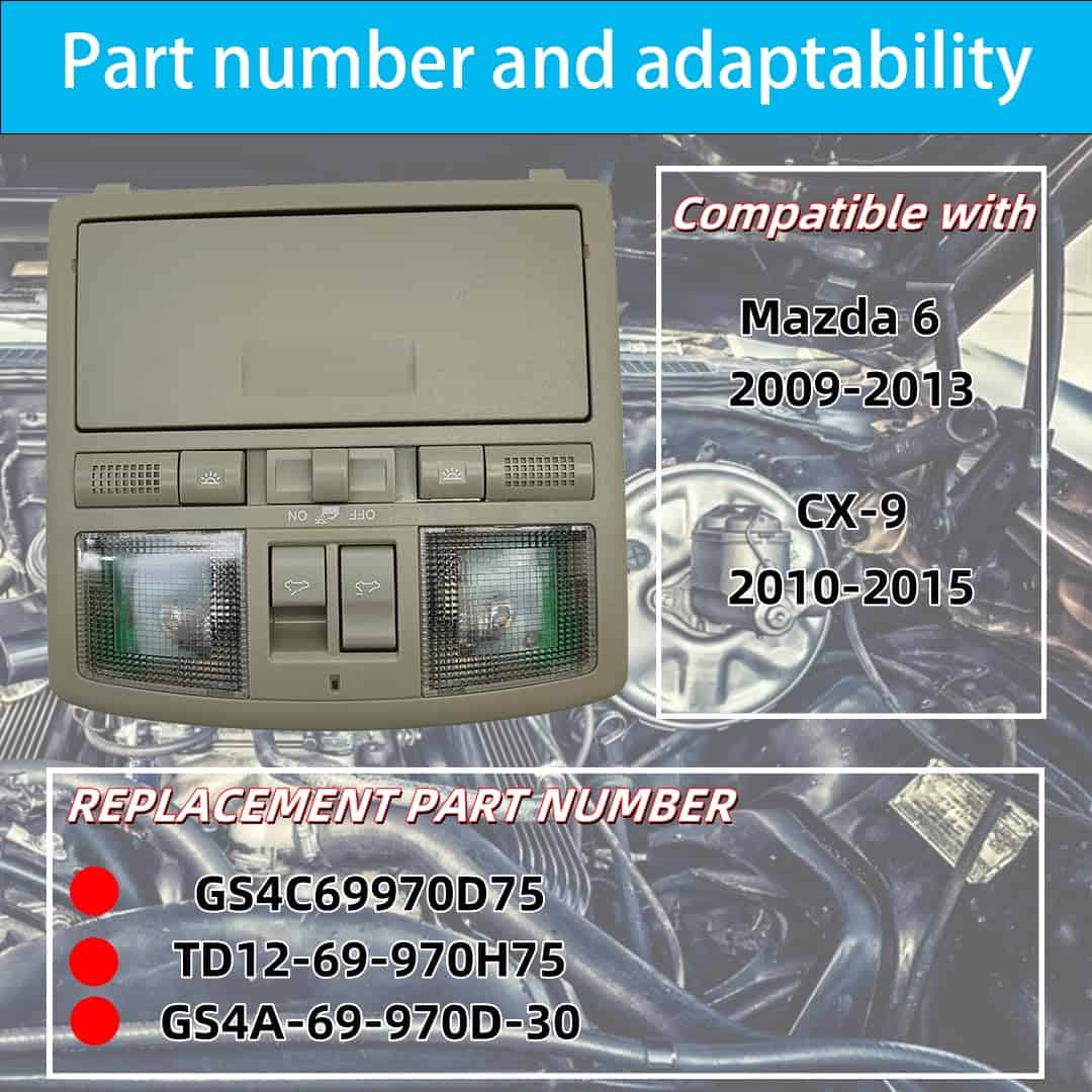 Lámpara de luz de lectura de mapa en consola interior - Imagen 4