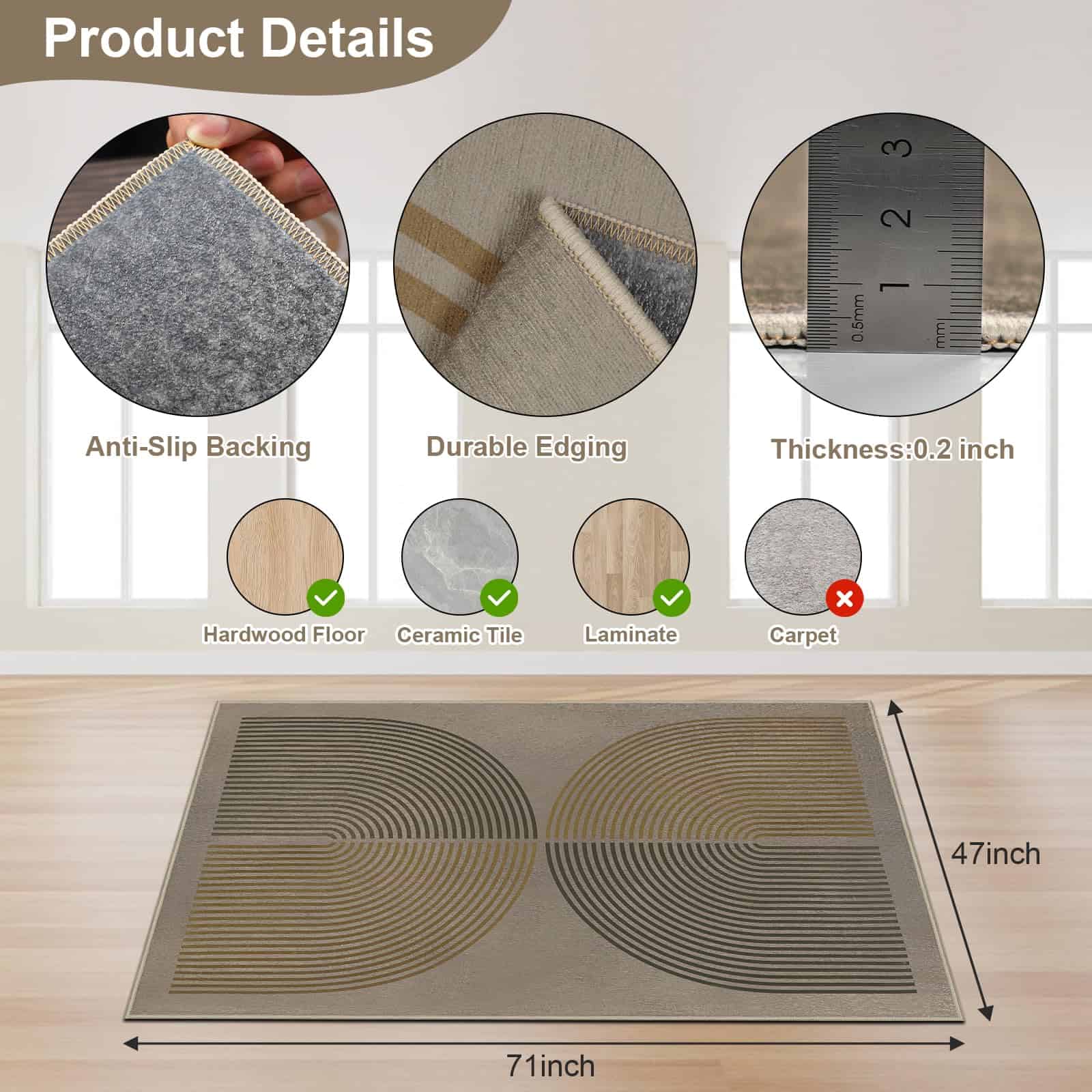 Tapete de Batería Eléctrica Ythropon de 4x6 Ft con parte - Imagen 4