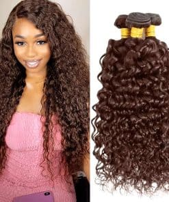 Dokksiiia Paquetes de Ondas de Agua Color Marrón #4