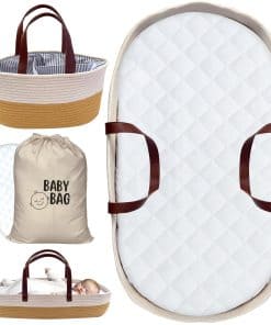 Set de 3 Piezas Cesta Cambiadora 76x40x19 cm / 30x16x7