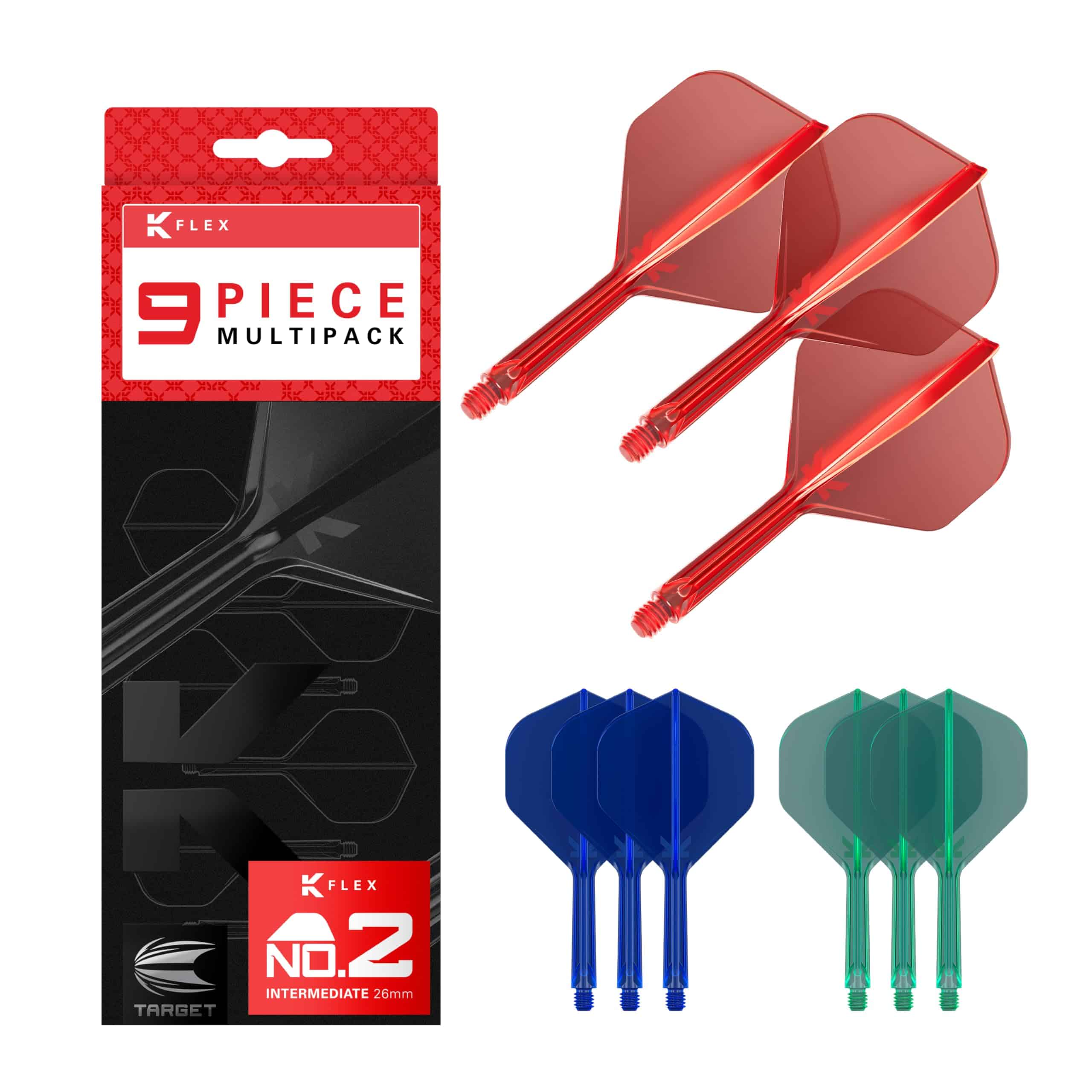 TARGET Darts K-Flex Juegos de Vuelos y Ejes Integrados, Eje
