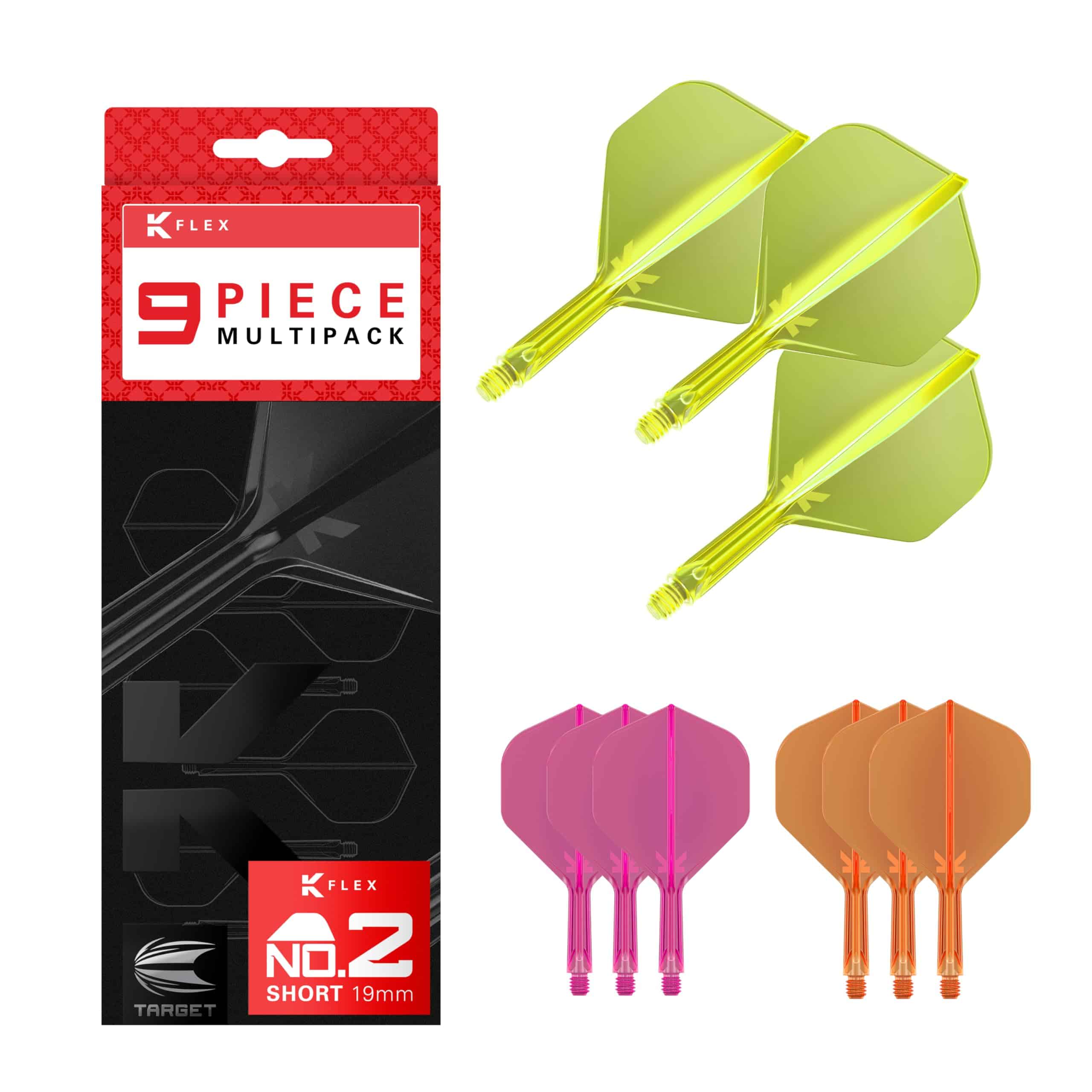 TARGET Darts K-Flex Plumas y Ejes Integrados para Dardos,