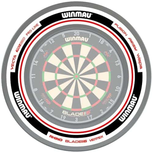 Círculo protector de diana Winmau - Avance Blanco y Rojo - - Imagen 9