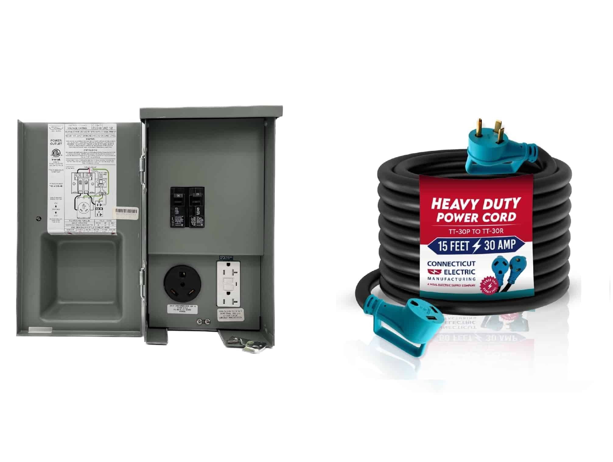 Kit de toma de corriente de 30 amperios Connecticut