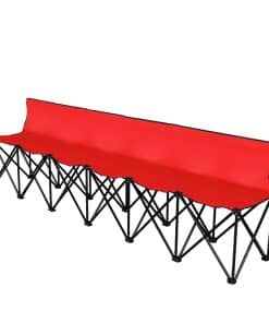 Banco Plegable Portátil Flexzion, 6 Asientos, Banco de