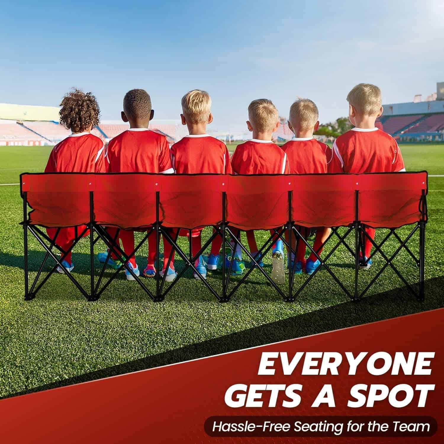 Banco Plegable Portátil Flexzion, 6 Asientos, Banco de - Imagen 5