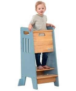 Torre para niños pequeños con puerta corredera y 3 alturas