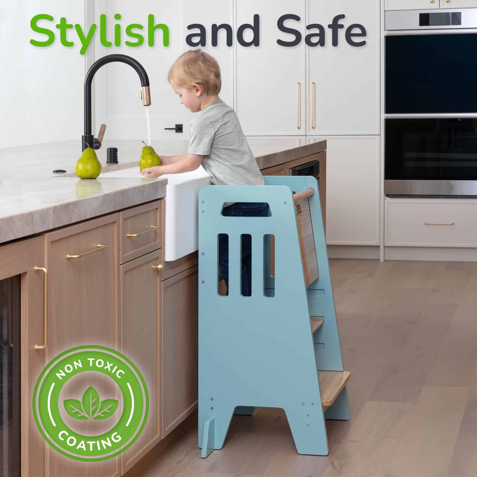 Torre para niños pequeños con puerta corredera y 3 alturas - Imagen 8