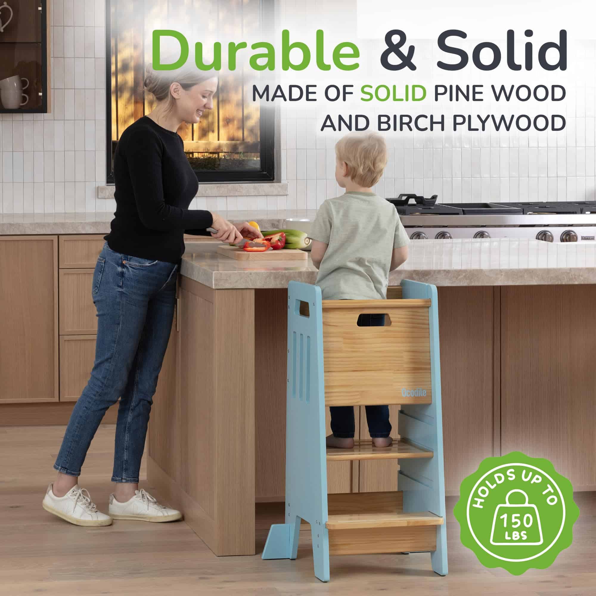 Torre para niños pequeños con puerta corredera y 3 alturas - Imagen 6