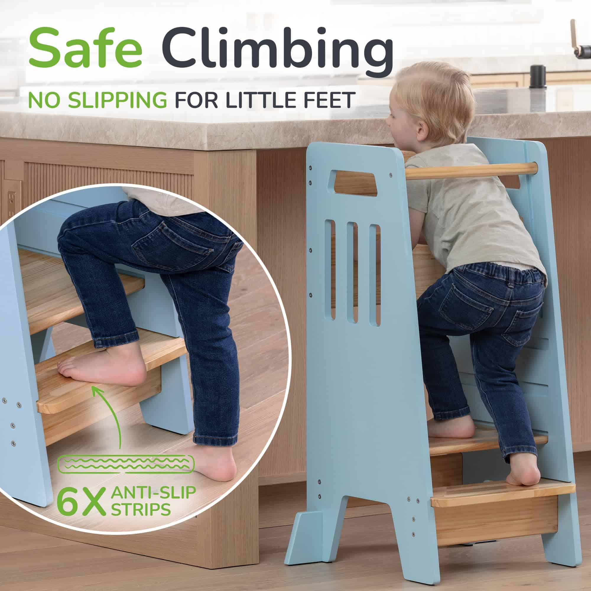 Torre para niños pequeños con puerta corredera y 3 alturas - Imagen 3