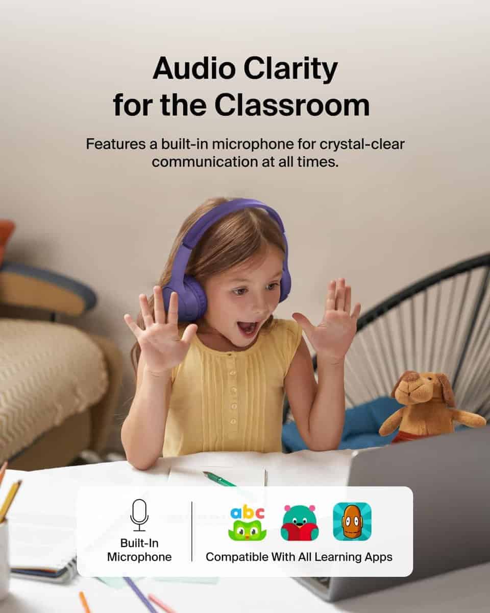 Belkin SoundForm Mini - Auriculares inalámbricos para niños - Imagen 6