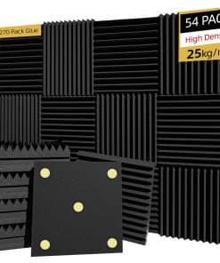 TEMGCUAM 54 Paquete Paneles de Espuma Insonorizante |