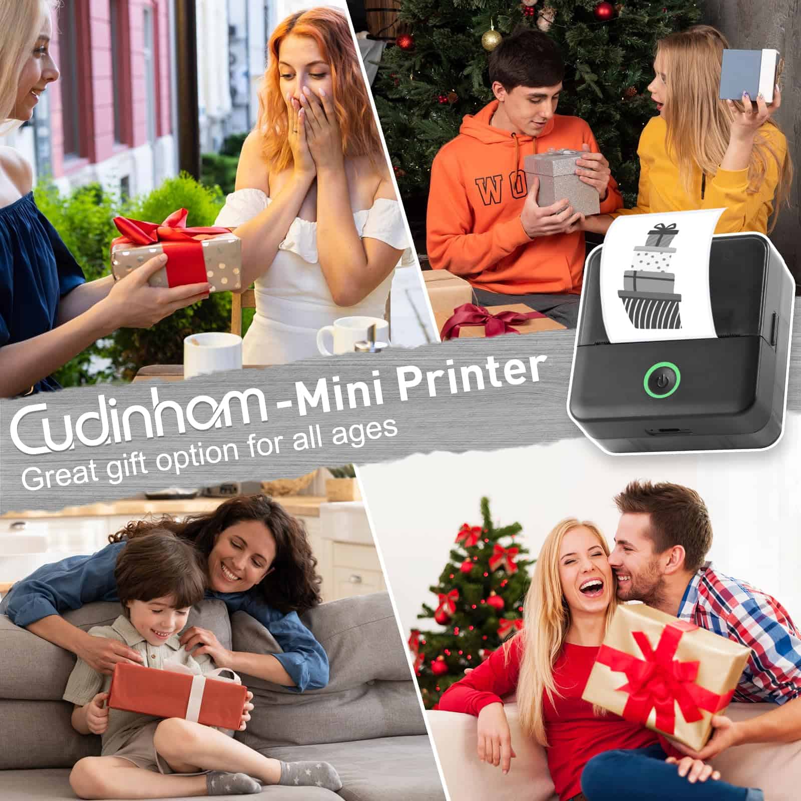 Print Pods Mini Printer, Impresora Térmica de -Negro - Imagen 9