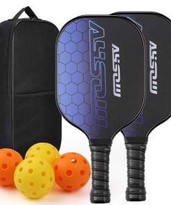 Conjunto de 2 Raquetas de Pickleball AYSOW con Pelotas y