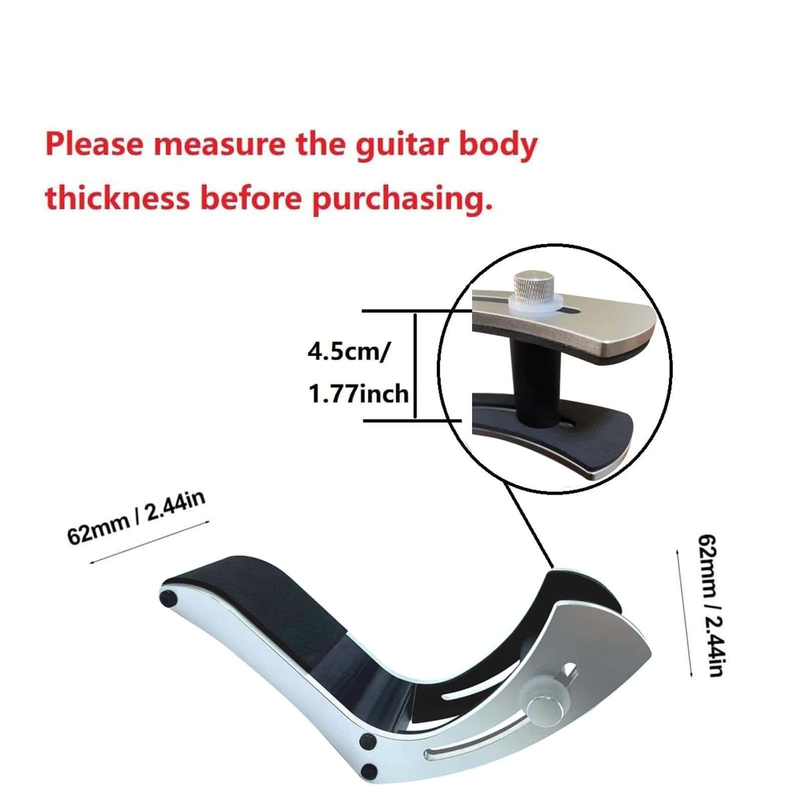Argent Soporte para Pie de Guitarras Eléctricas - - Imagen 4