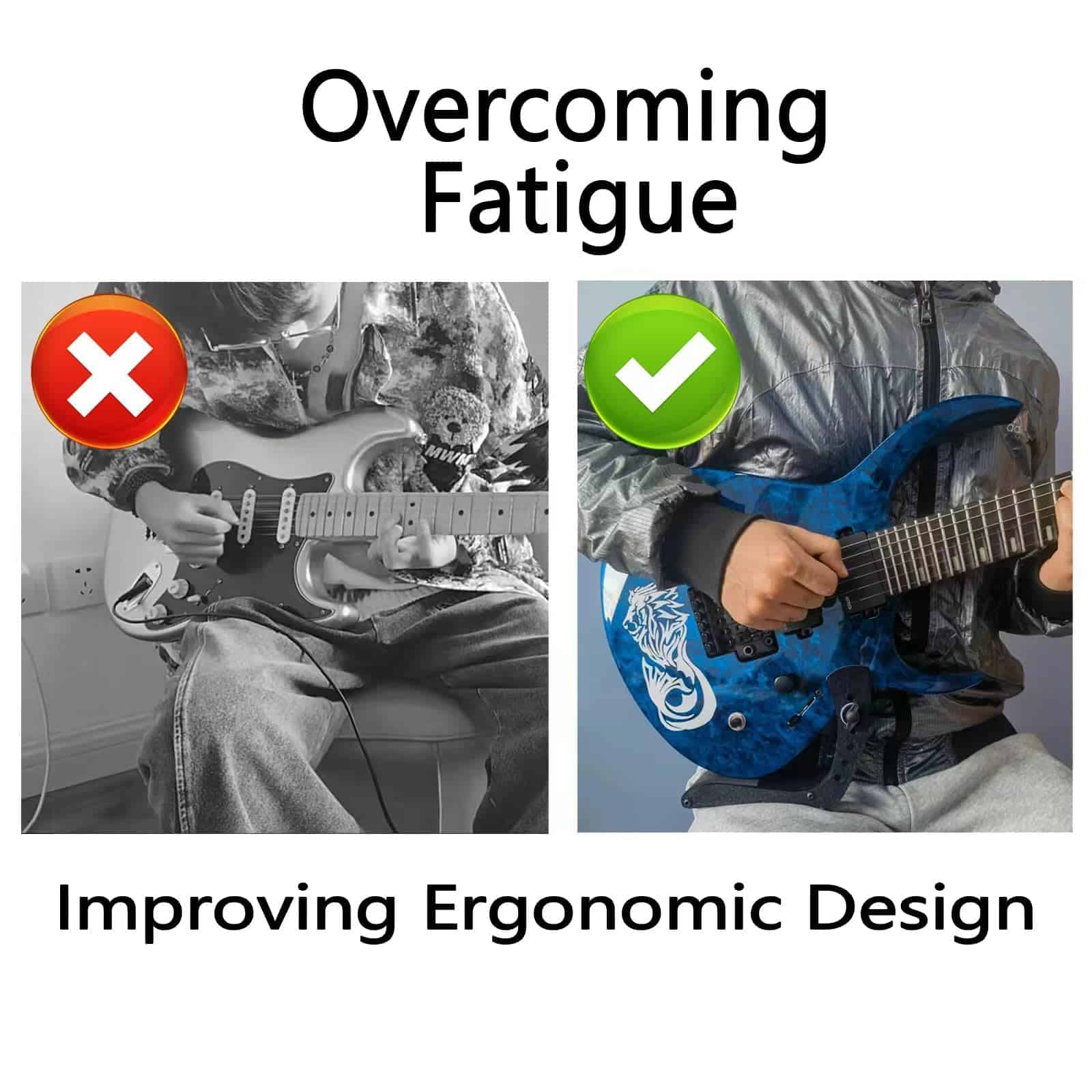 Argent Soporte para Pie de Guitarras Eléctricas - - Imagen 3