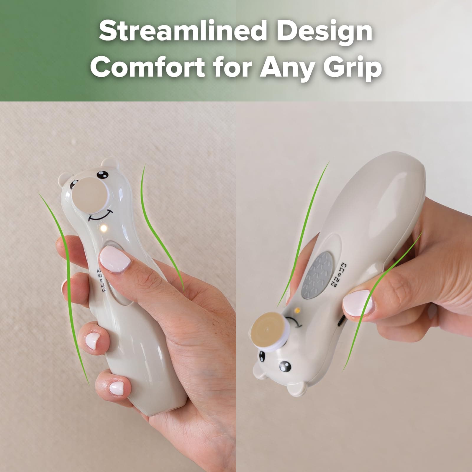 Cortauñas eléctrico para bebés Haakaa con luz LED, - Imagen 7