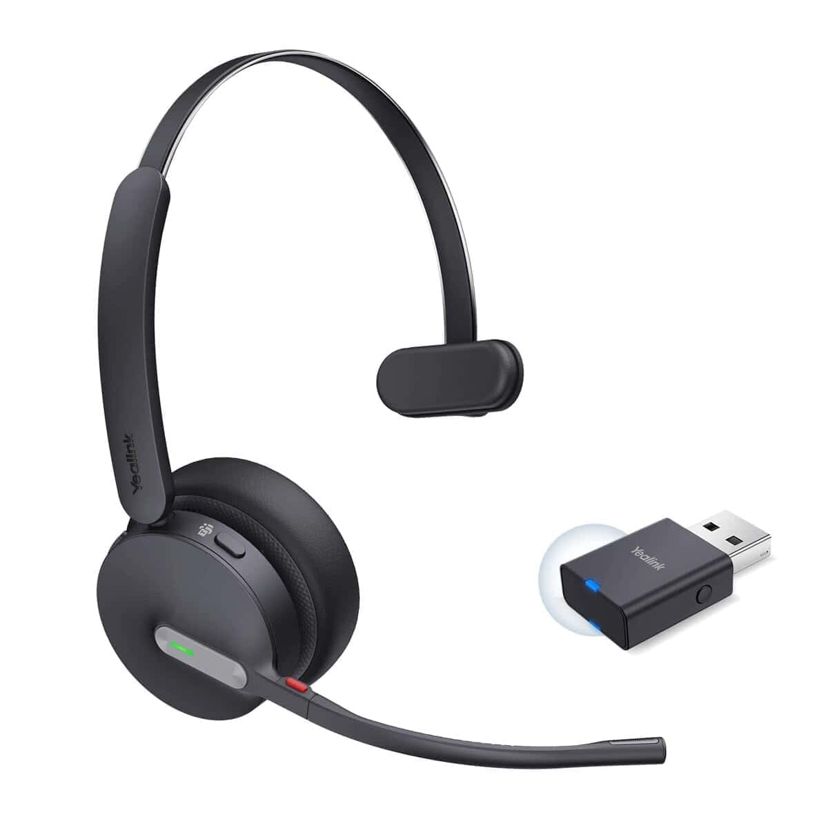 Auriculares inalámbricos mono híbridos Yealink WH64 con