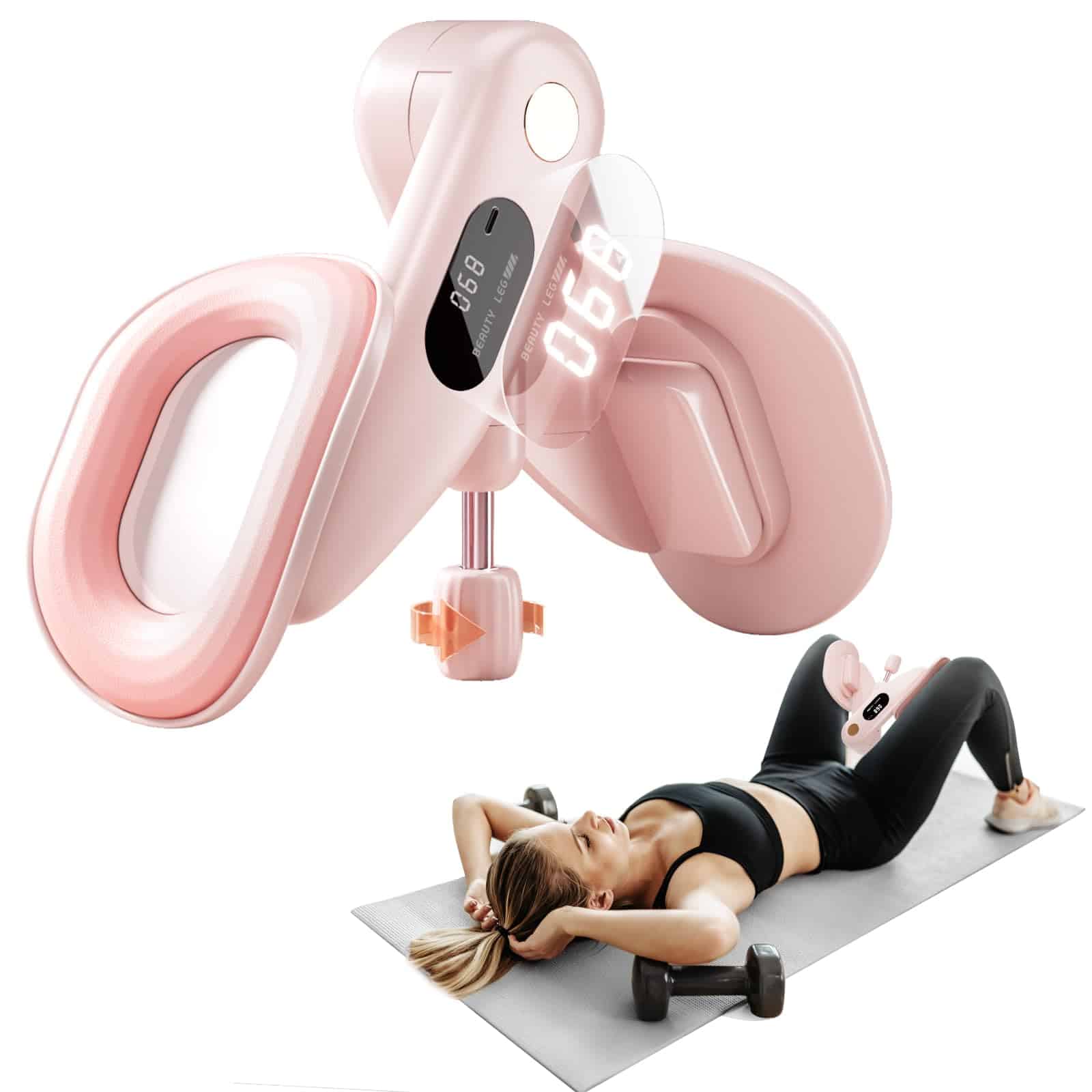 WKWE Thigh Master Hip Trainer Kegel Exerciser, Entrenador