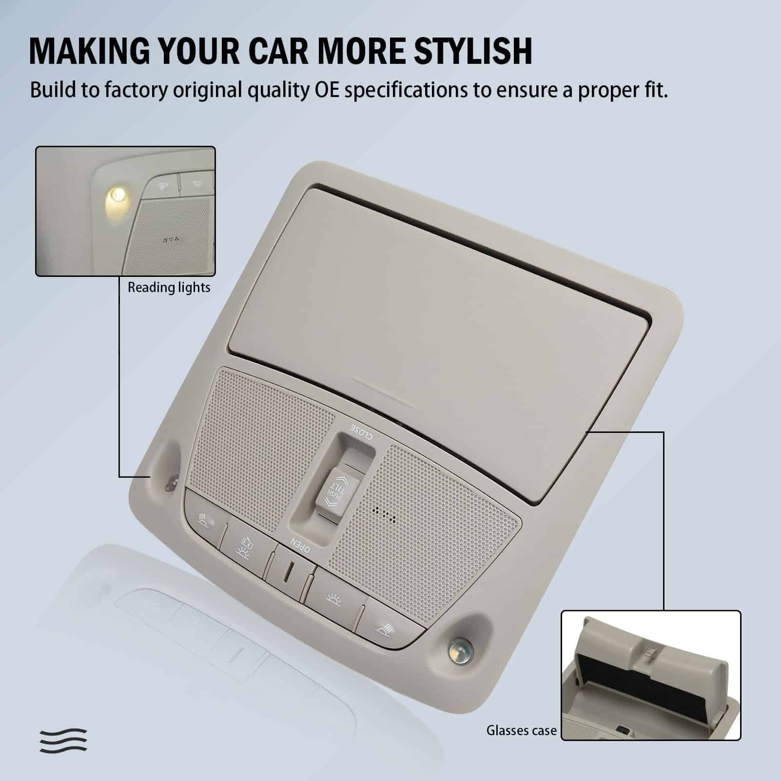 Ensamble de la consola del interruptor de techo solar de la - Imagen 3