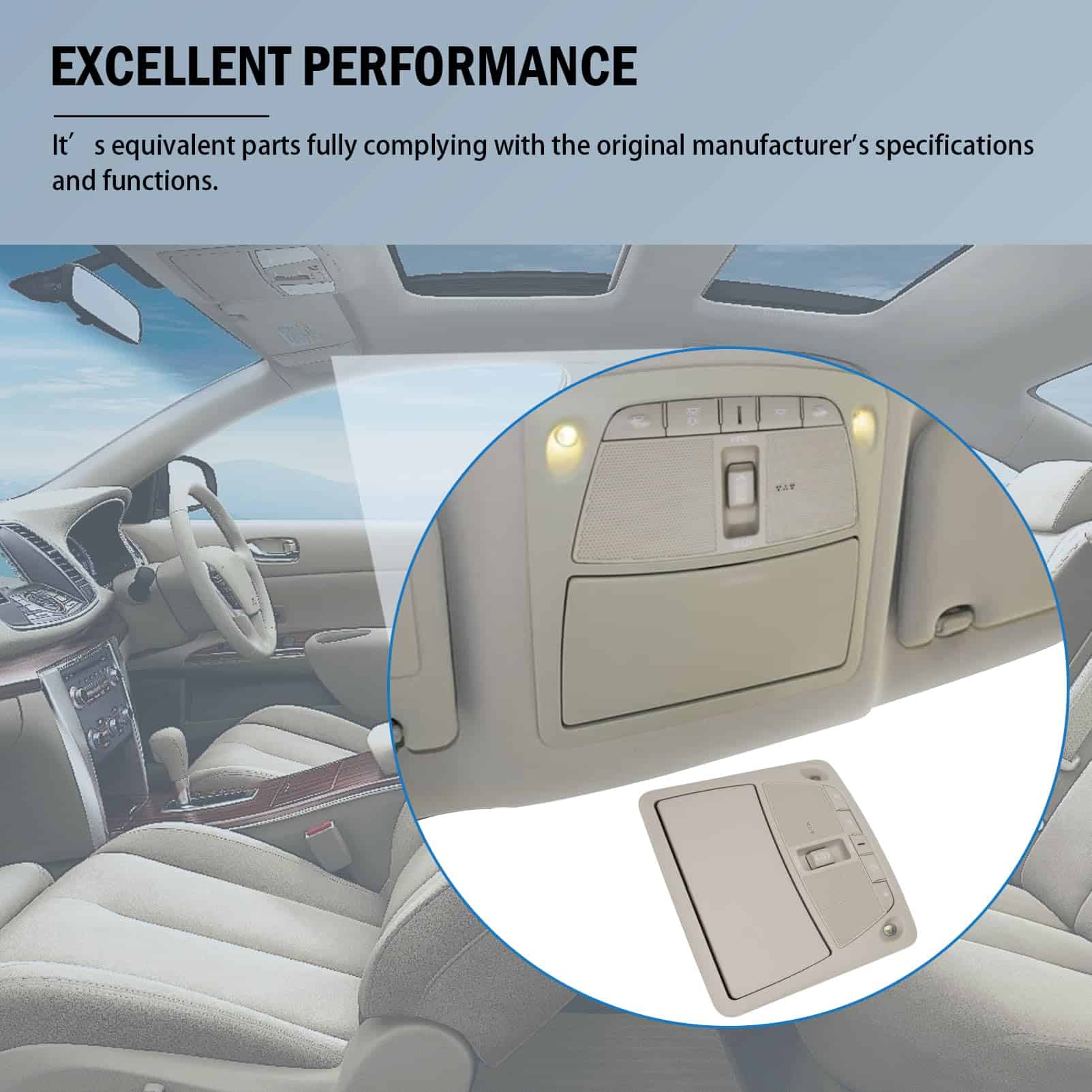 Ensamble de la consola del interruptor de techo solar de la - Imagen 4