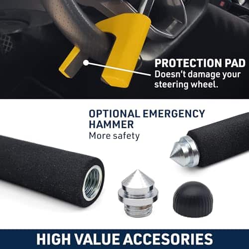 Barra Antirrobo de Volante para Auto URBAN UR978Y con - Imagen 6