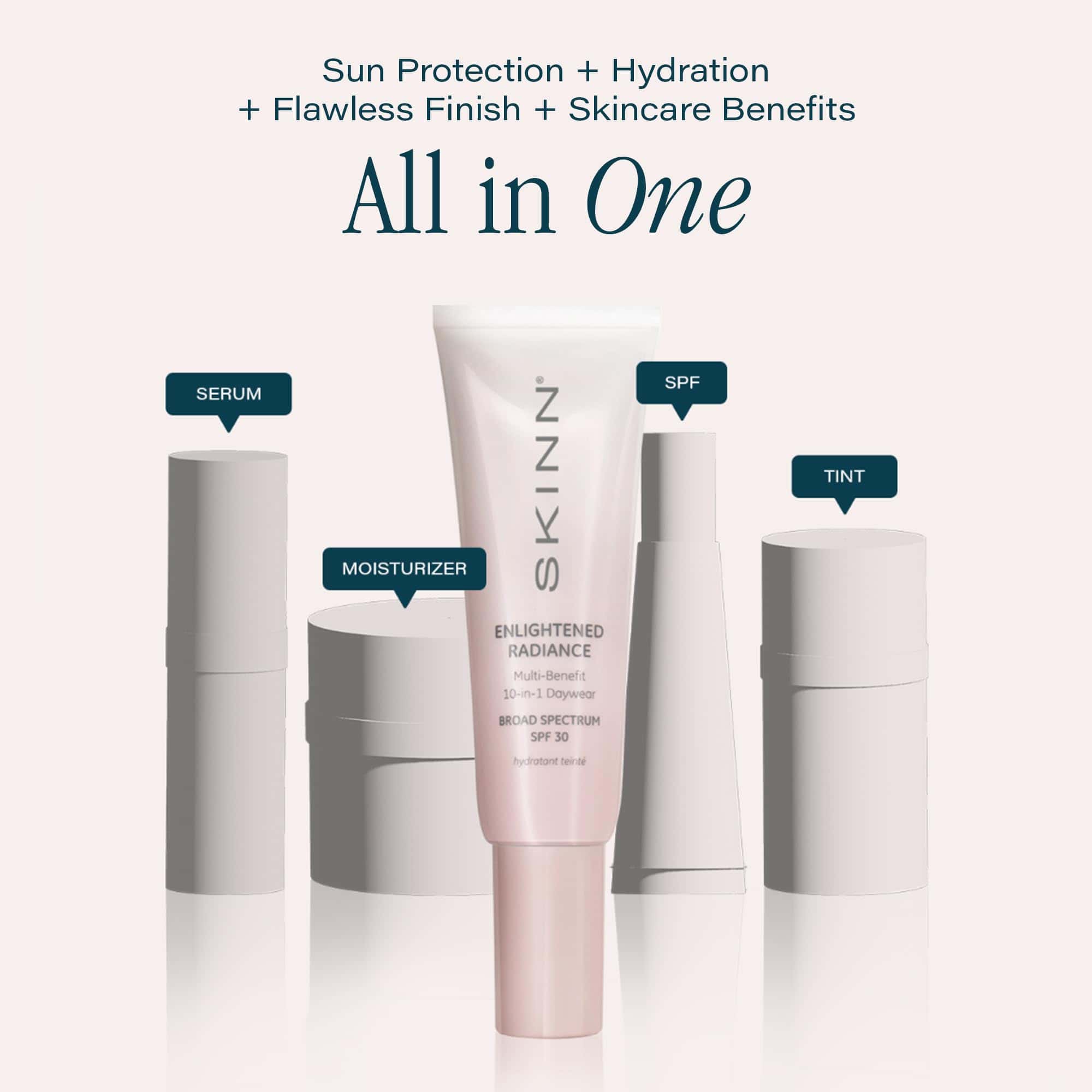 Protector Solar Tintado SKINN Enlightened Radiance 10 en 1 - Imagen 4