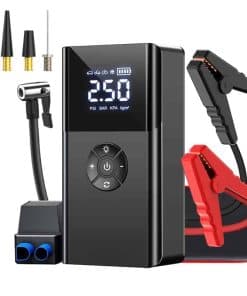 Arrancador de Salto para Automóvil Portátil con Compresor