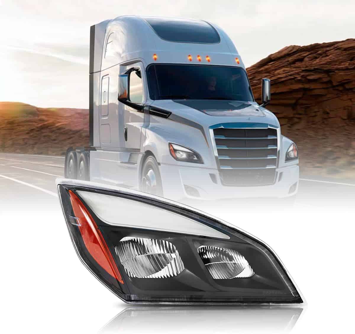 Faros halógenos derechos para Freightliner Cascadia