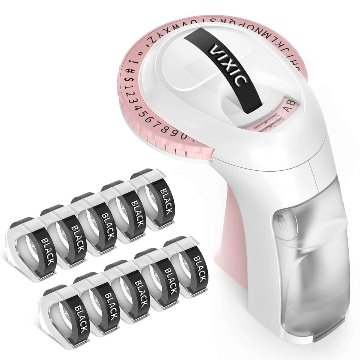 Máquina de Etiquetas Vintage Vixic con Cintas, Máquina de