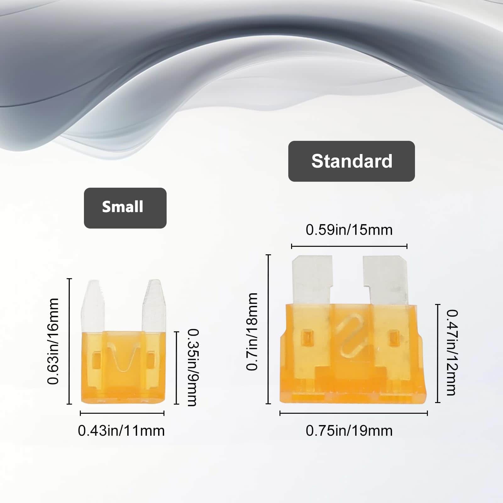 Nayoto 1200pcs Car Fuses Assortment Kit, 520PCS Standard - Imagen 6