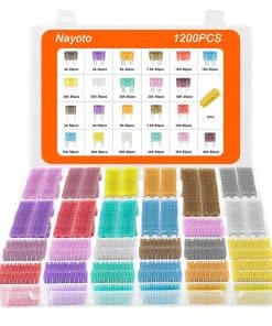 Nayoto 1200pcs Car Fuses Assortment Kit, 520PCS Standard