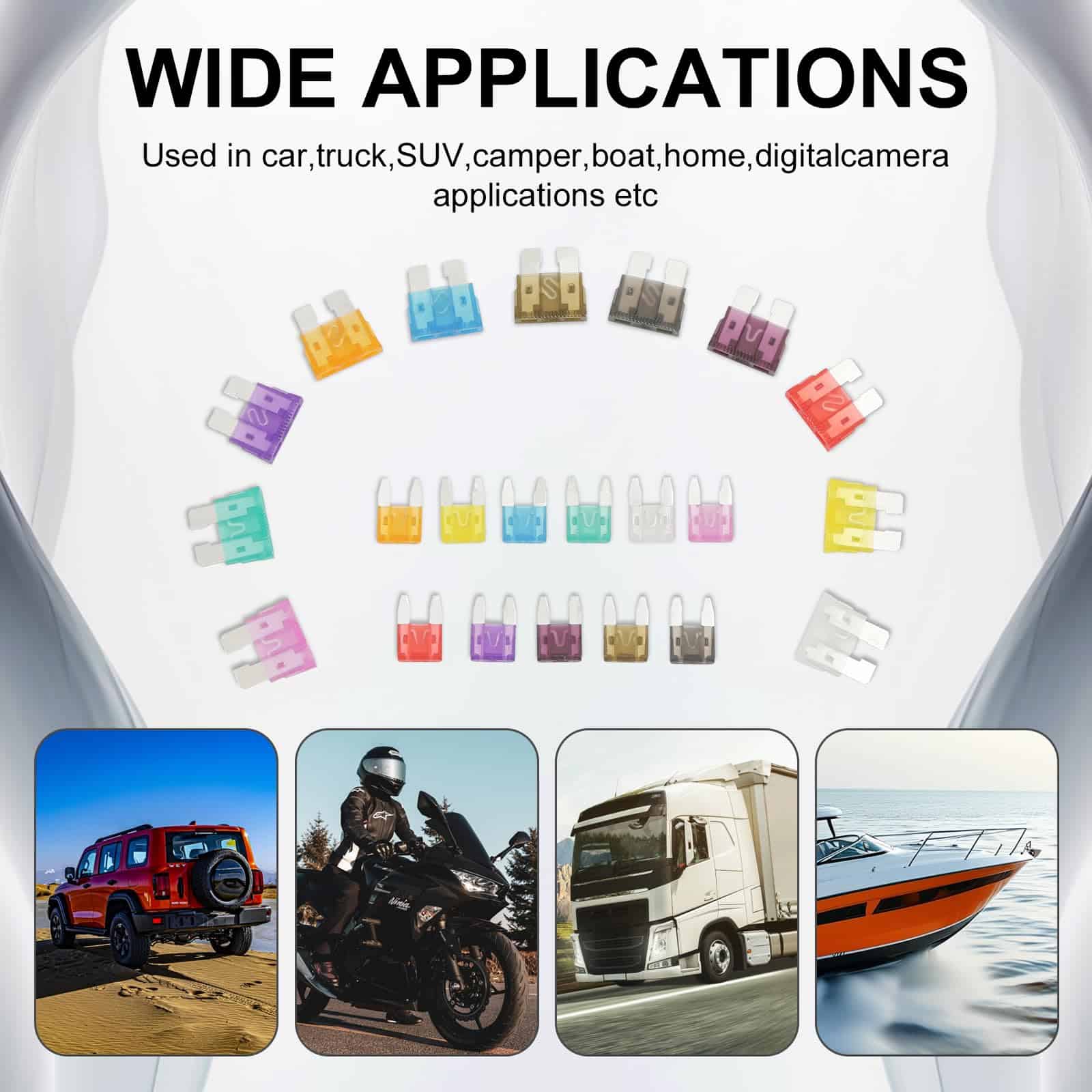 Nayoto 1200pcs Car Fuses Assortment Kit, 520PCS Standard - Imagen 5