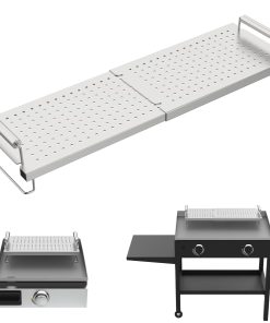 DELSbbq Rejilla Calentadora Ajustable para Plancha