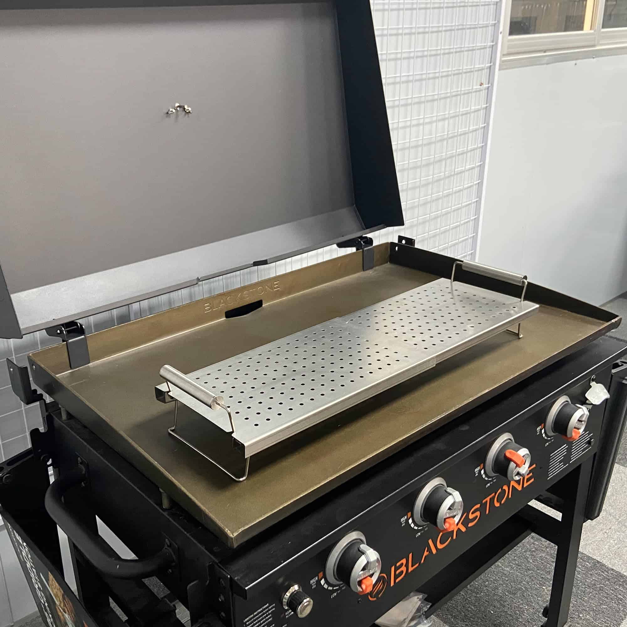 DELSbbq Rejilla Calentadora Ajustable para Plancha - Imagen 8