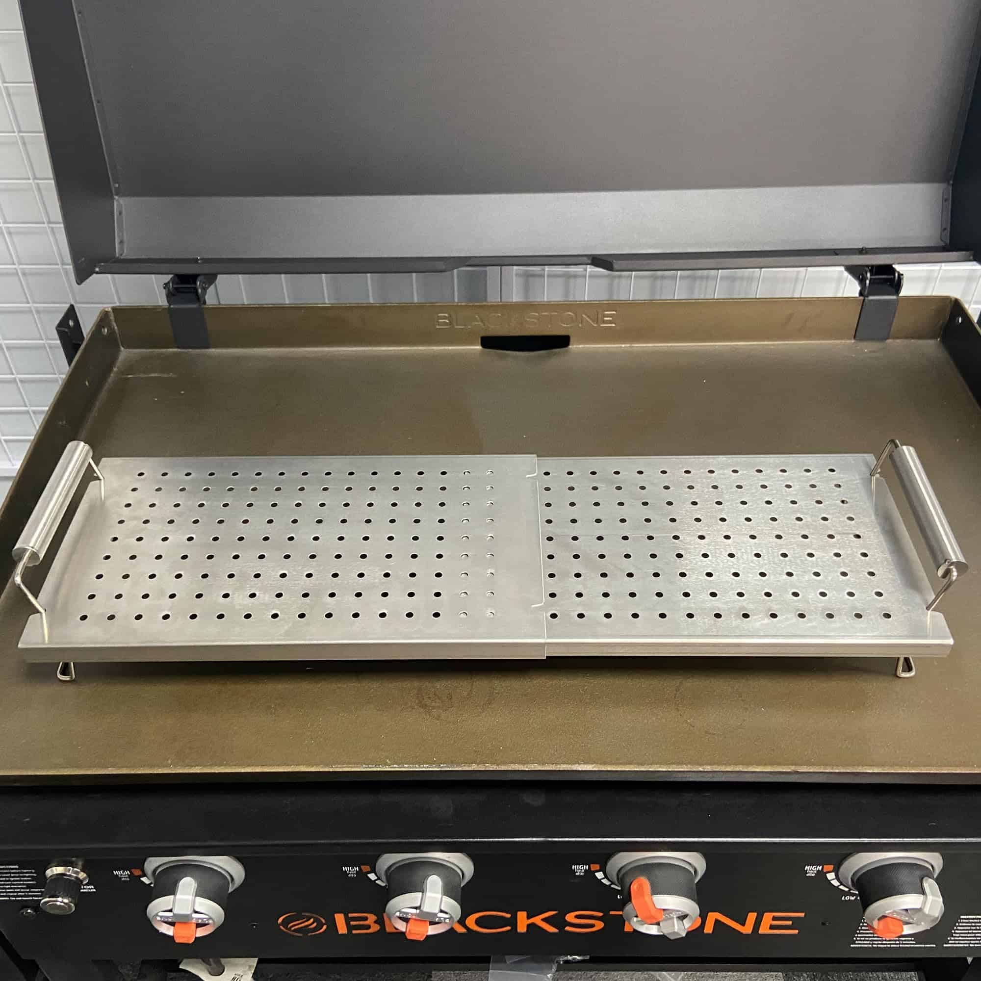 DELSbbq Rejilla Calentadora Ajustable para Plancha - Imagen 9