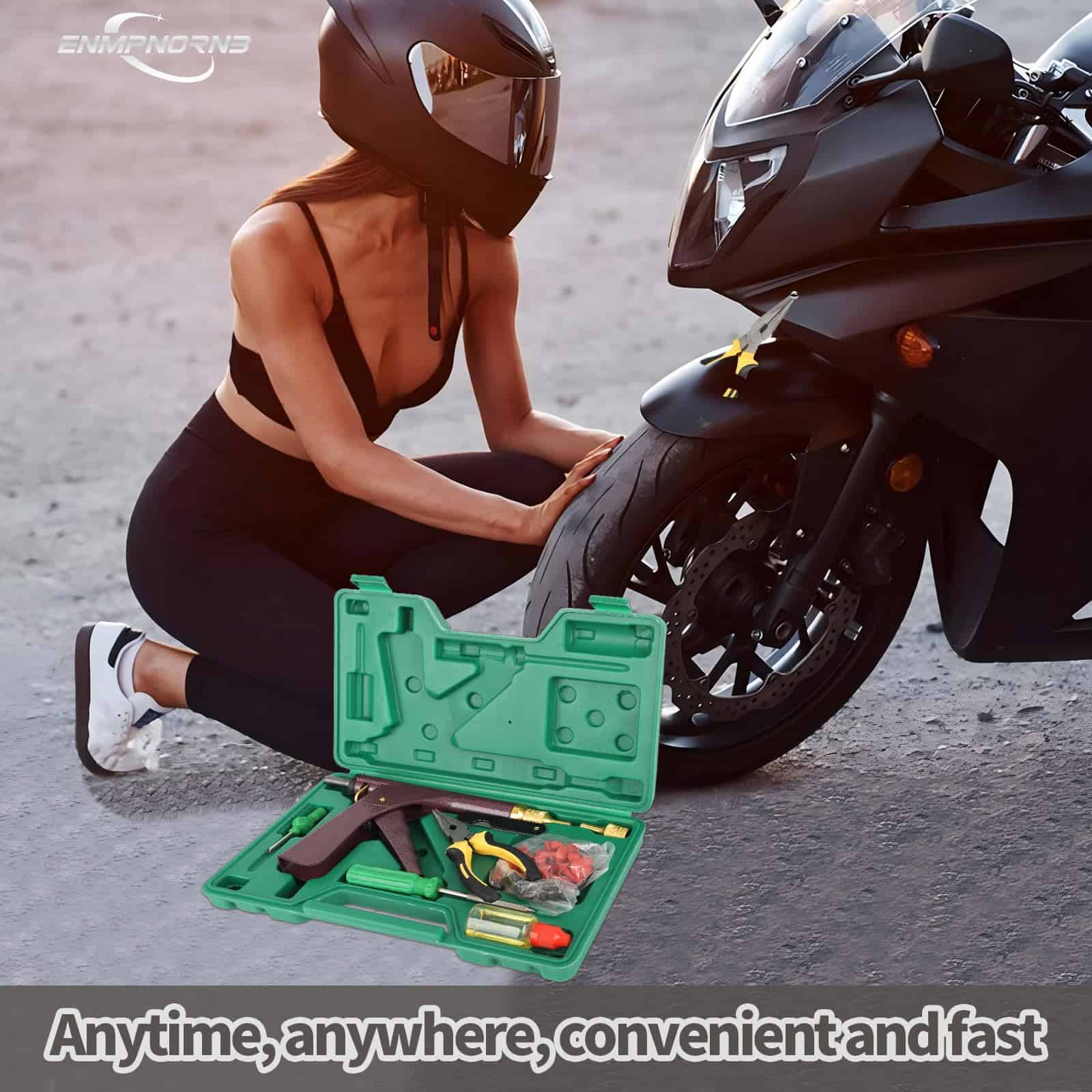 Kit de Reparación Definitivo para Neumáticos de Motocicleta - Imagen 8