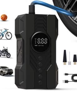 Inflador de neumáticos portátil Kalyoosen, -Negro