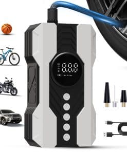 Inflador de neumáticos portátil Kalyoosen, -Blanco