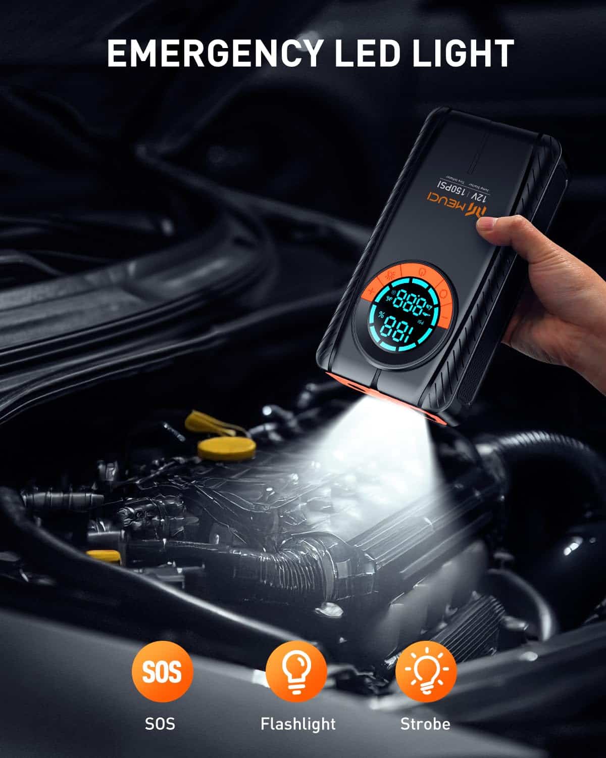 Arrancador de Salto Portátil para Automóvil MEUCI con - Imagen 6