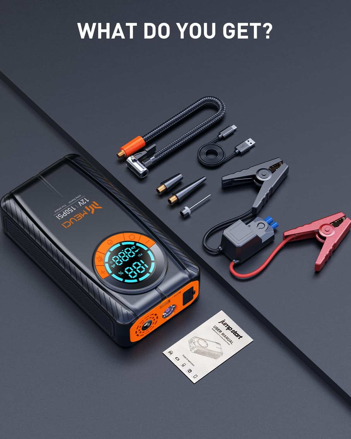 Arrancador de Salto Portátil para Automóvil MEUCI con - Imagen 9