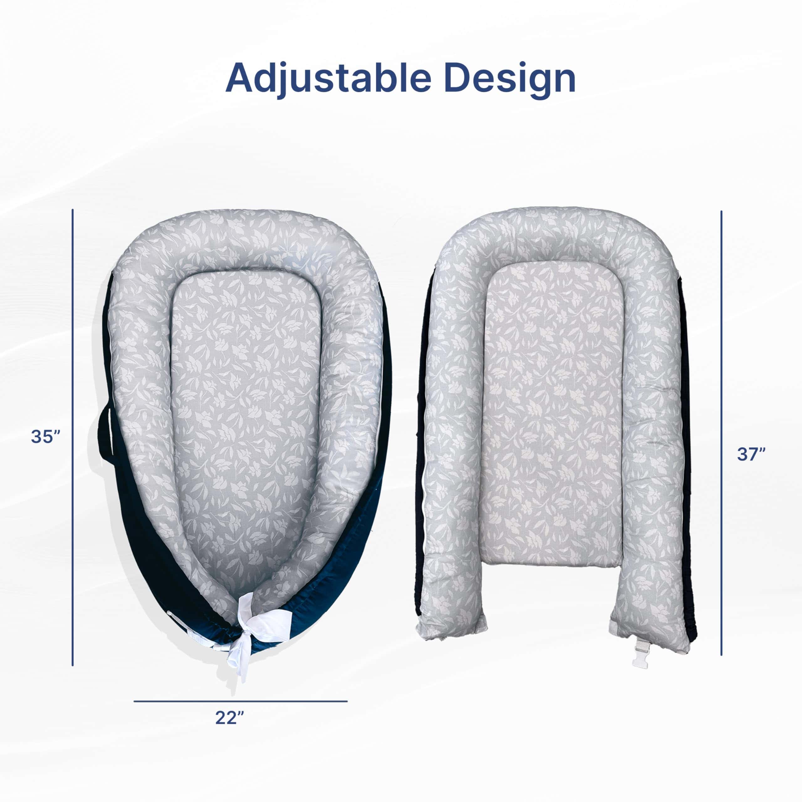 Macardac Baby Lounger para Recién Nacidos - 100% Algodón, - Imagen 4