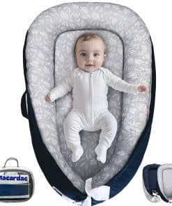 Macardac Baby Lounger para Recién Nacidos - 100% Algodón,