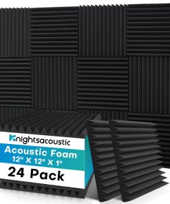24 Panel de Espuma Acústica Knightsacoustic 1 X 12 X 12