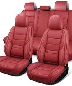 Fundas de asiento de cuero impermeables de cobertura