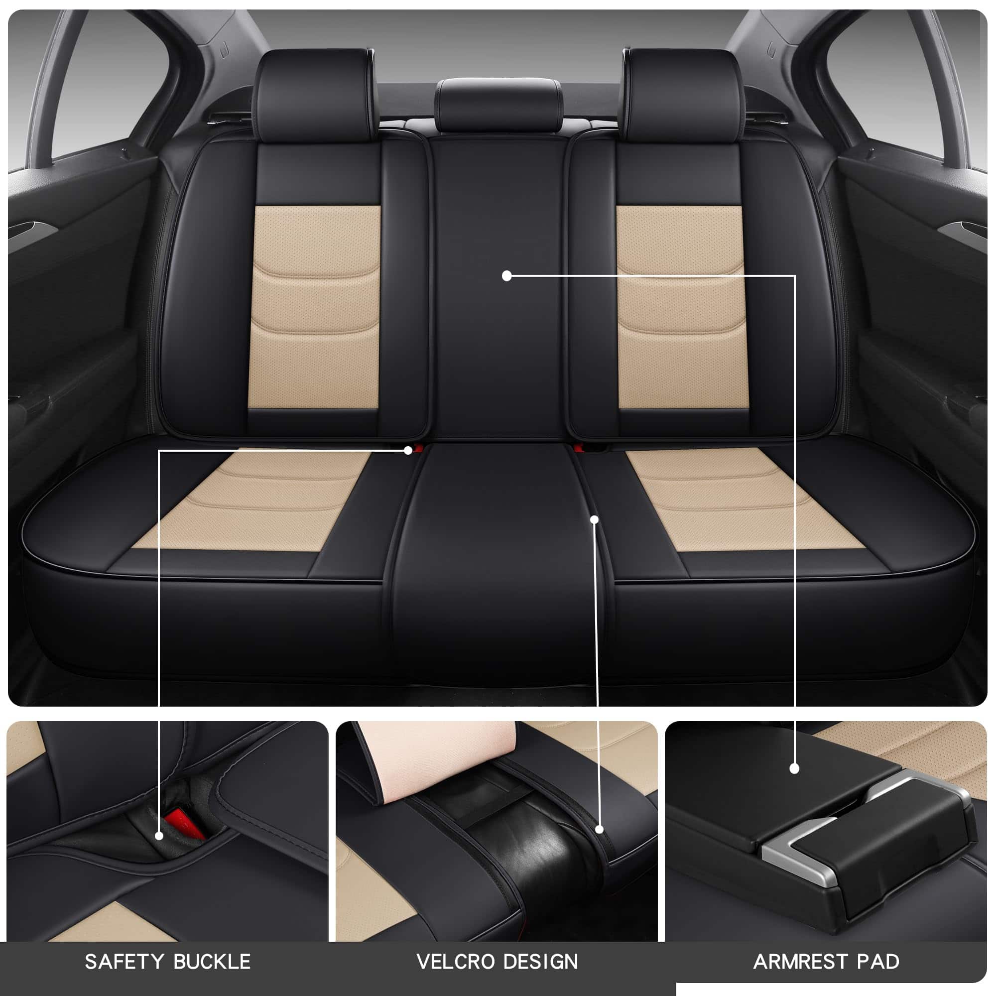 Fundas de asiento de coche de cuero impermeable de - Imagen 4