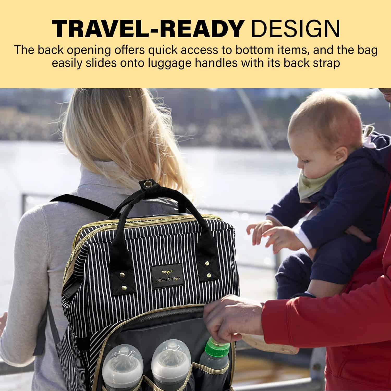 Mochila de Pañales para Bebé de LeBeau Designs - Mochila de - Imagen 6