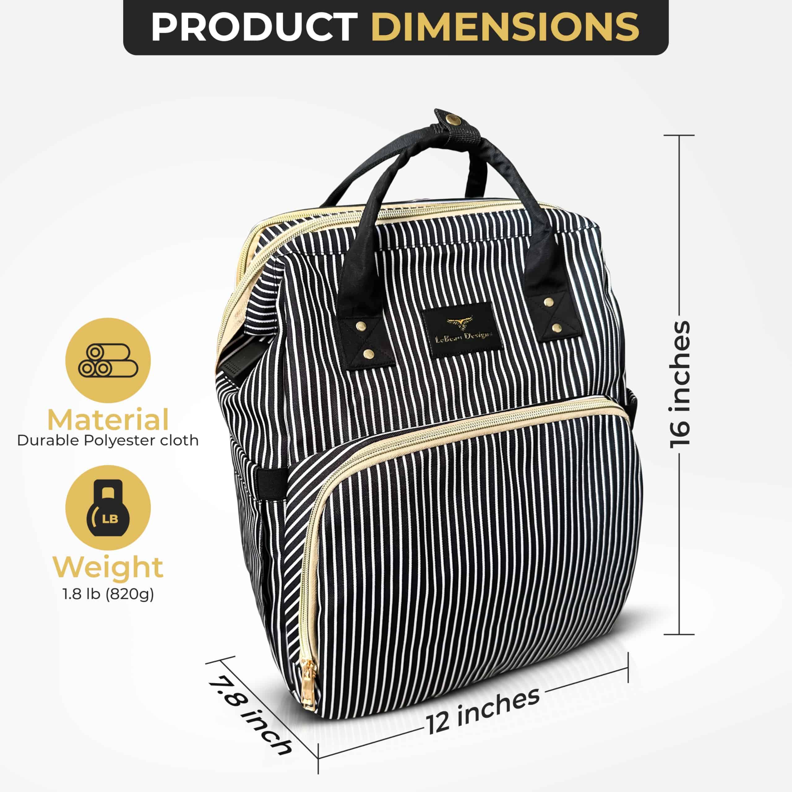 Mochila de Pañales para Bebé de LeBeau Designs - Mochila de - Imagen 5